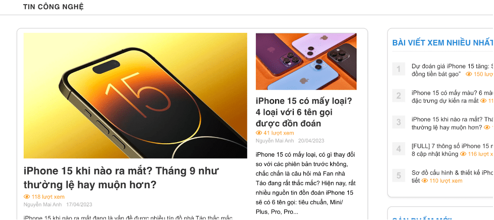 newphone15.com - Trang web chuyên cung cấp thông tin liên quan đến iPhone 15 Series