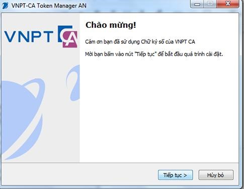 Màn hình hiển thị chọn “Tiếp tục”.
