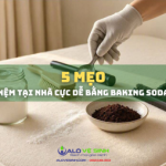 Hình 1: Mẹo khử mùi hội nệm tại nhà bằng baking soda và cà phê